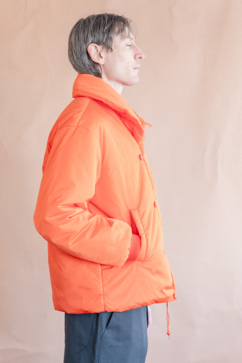 LOFT JACKET IN ORANGE TECHNICAL NYLON