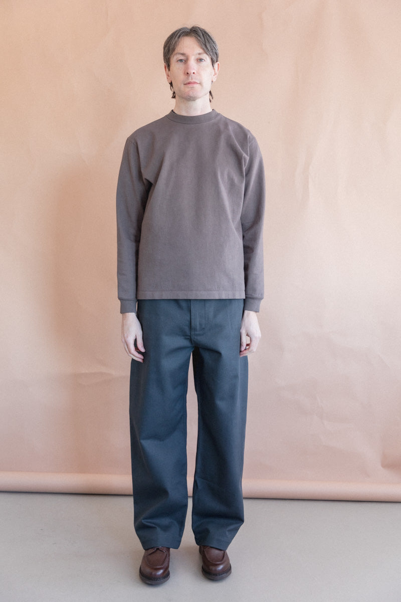 LUX PANT IN SLATE COTTON DRILL