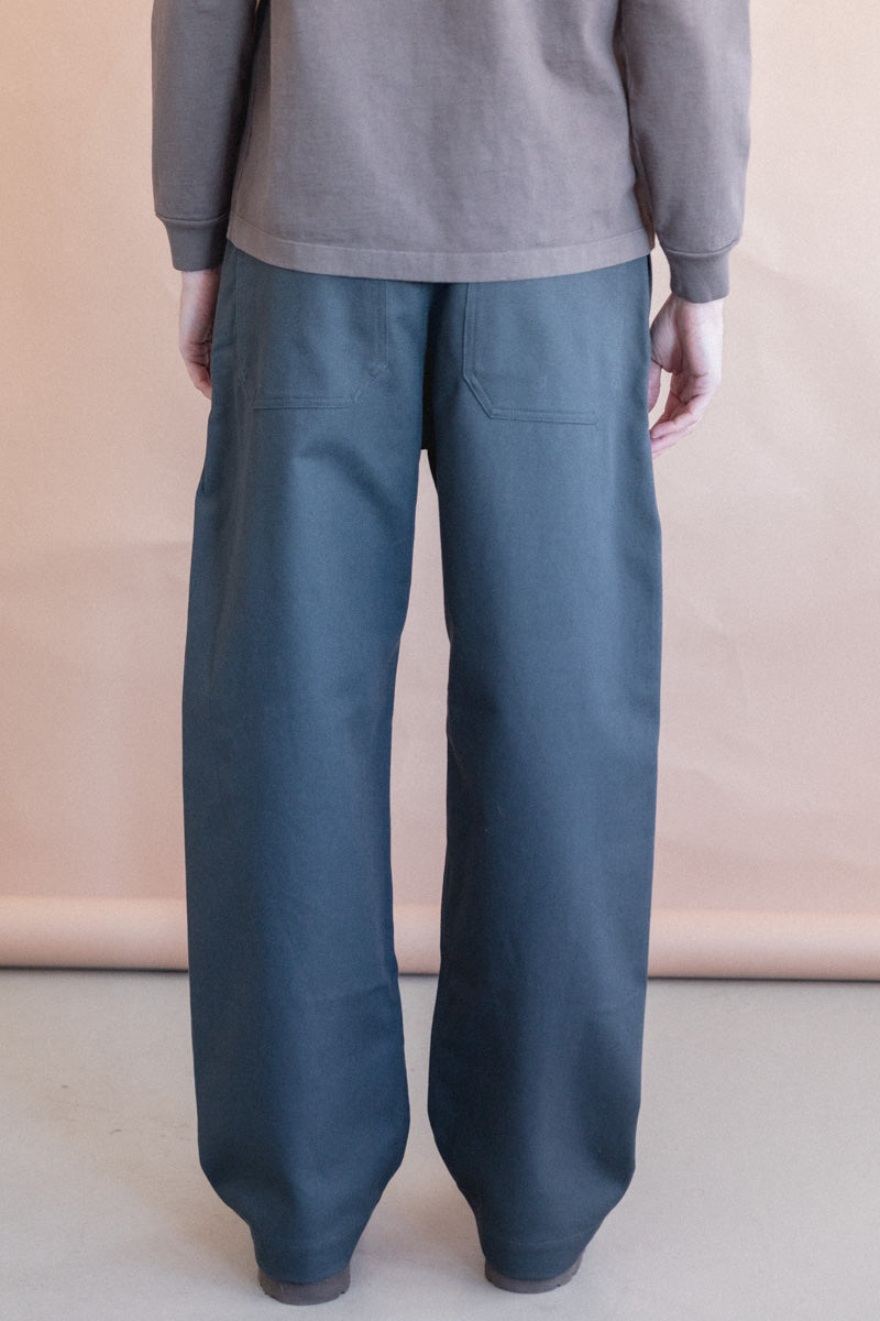 LUX PANT IN SLATE COTTON DRILL