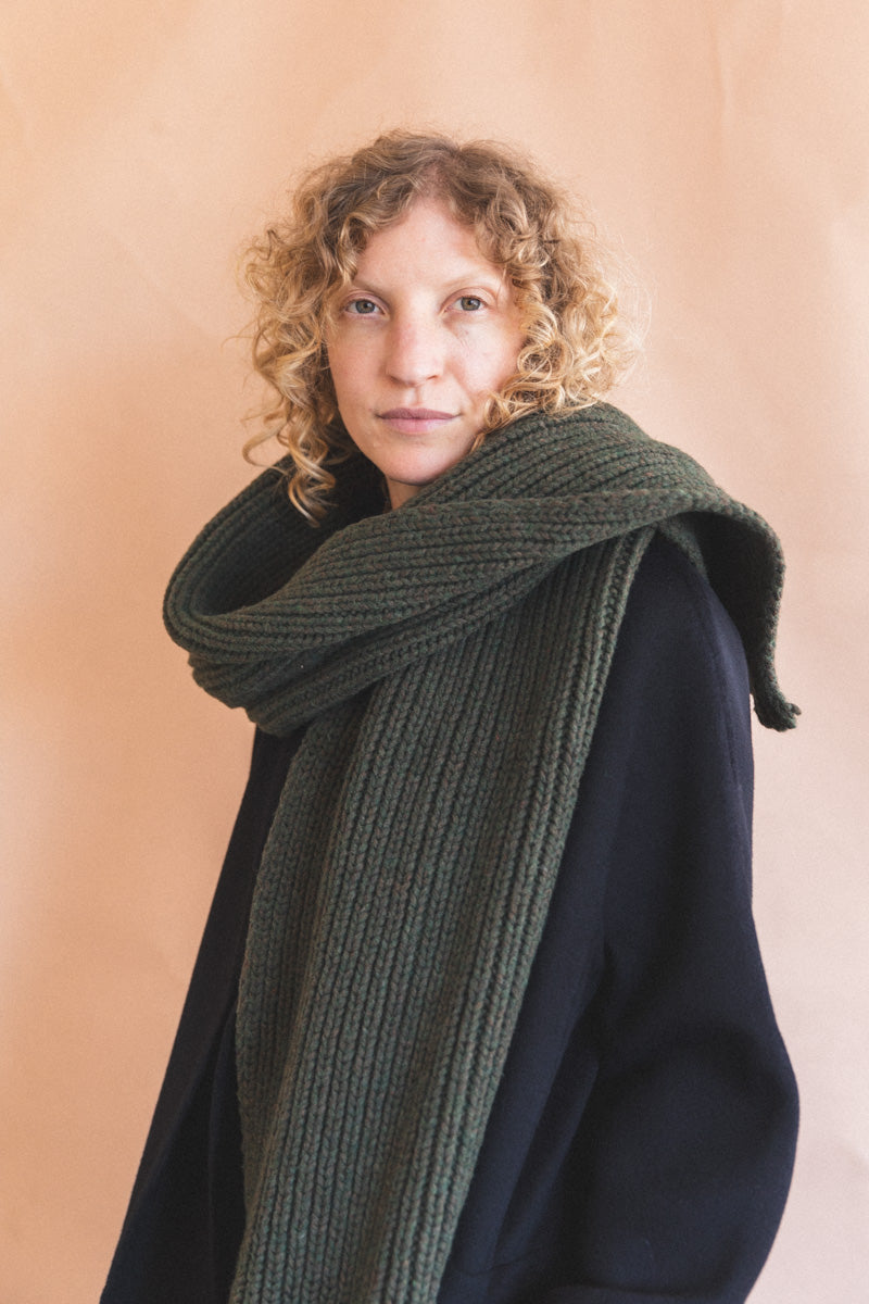 MEA SCARF IN FORET RECYCLED WOOL