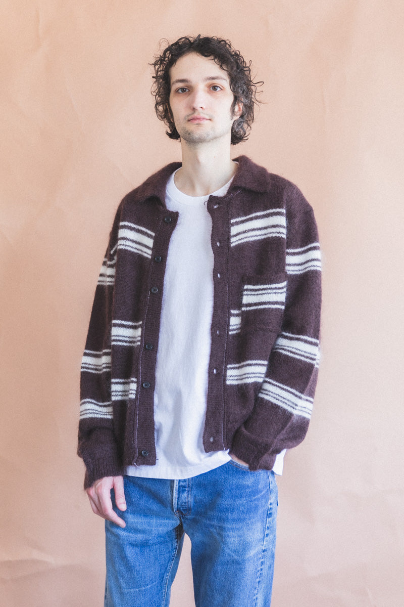 70'S CARDIGAN IN BROWN