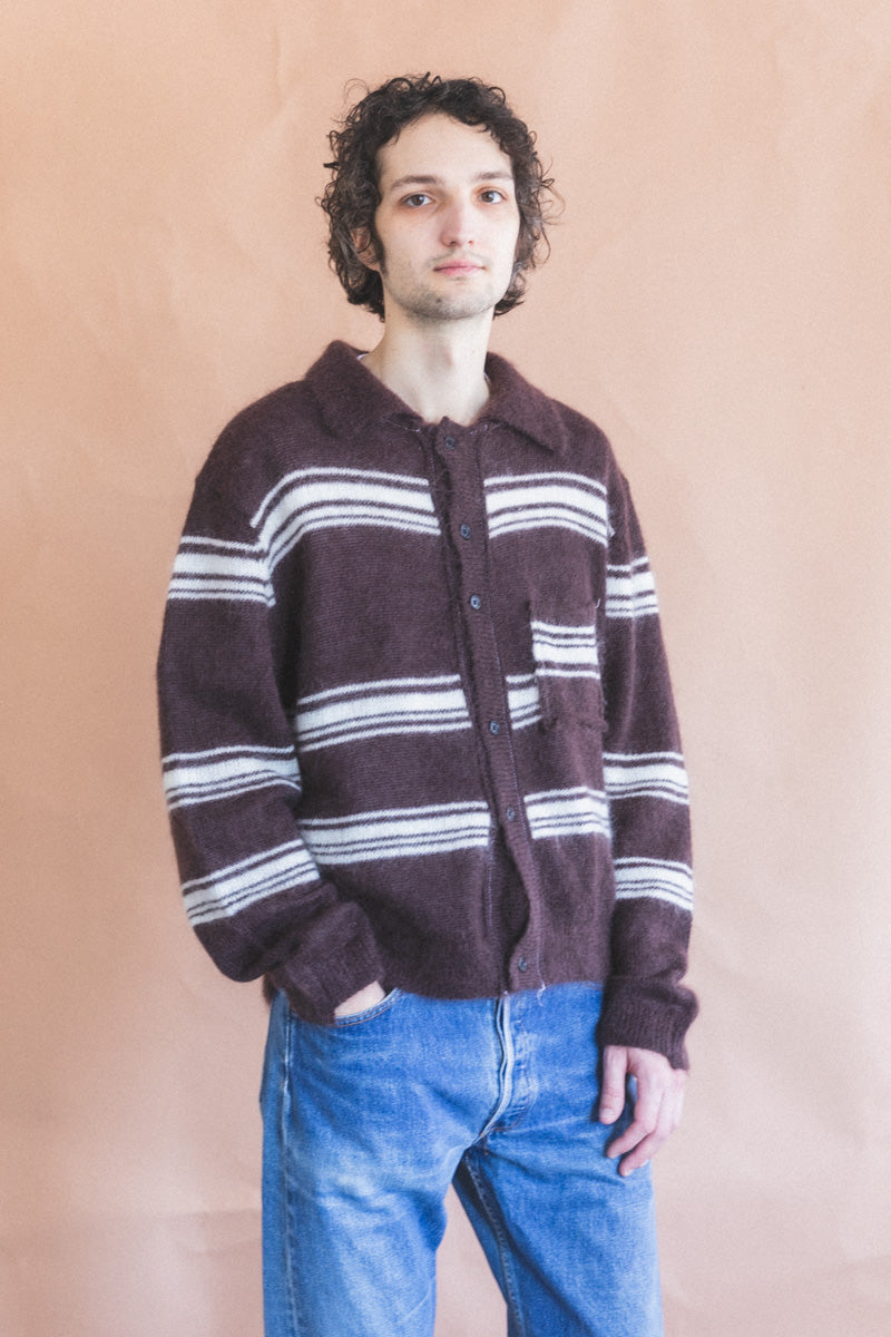 70'S CARDIGAN IN BROWN