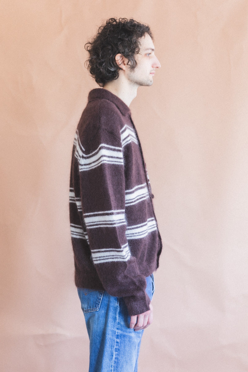 70'S CARDIGAN IN BROWN