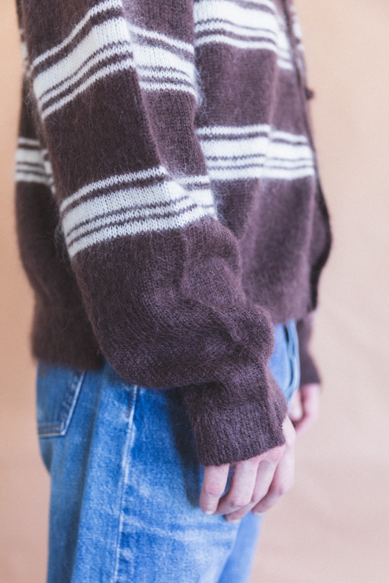 70'S CARDIGAN IN BROWN