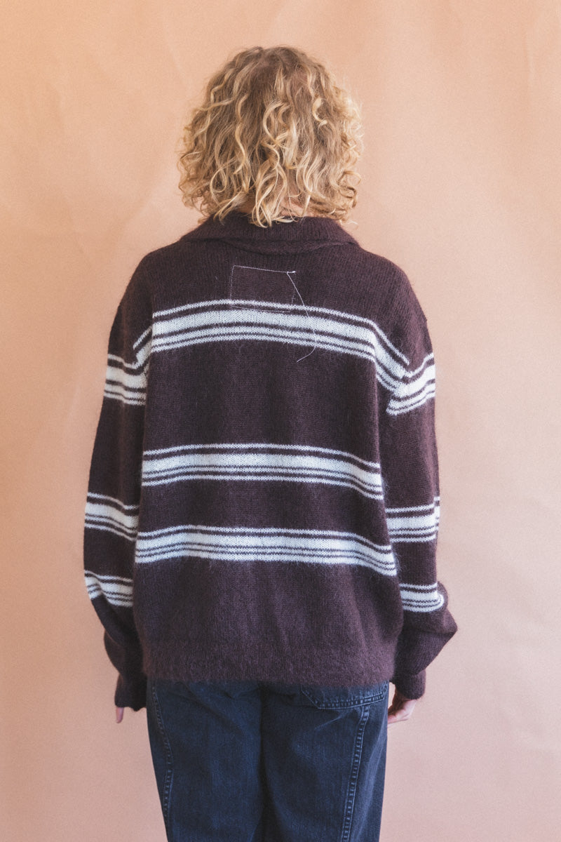 70'S CARDIGAN IN BROWN