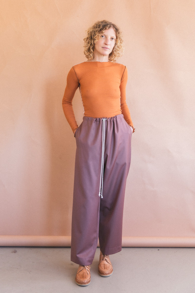 SIMPLE PANTS IN CORAL