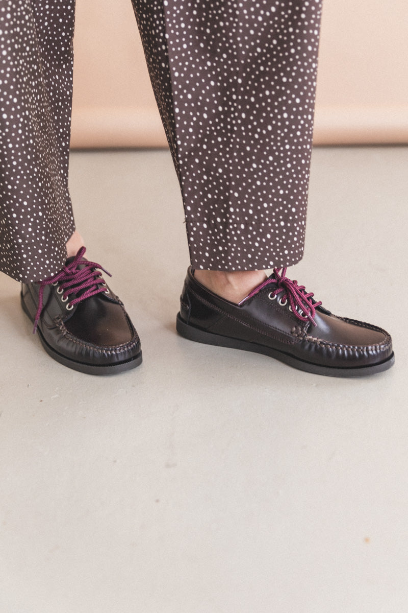 BAXTER BOAT SHOE IN OXBLOOD