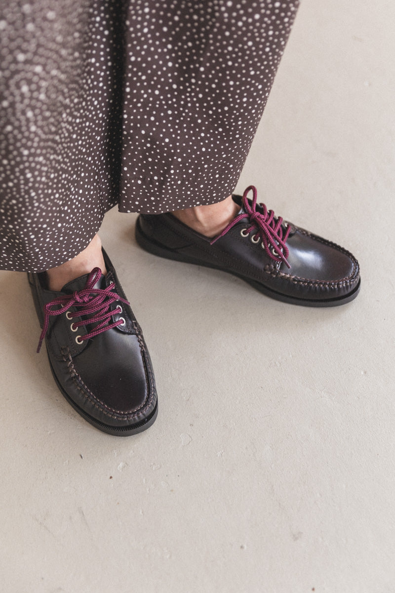 BAXTER BOAT SHOE IN OXBLOOD