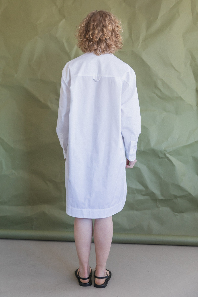 BIG SHIRT IN WHITE PORTUGUESE COTTON POPLIN