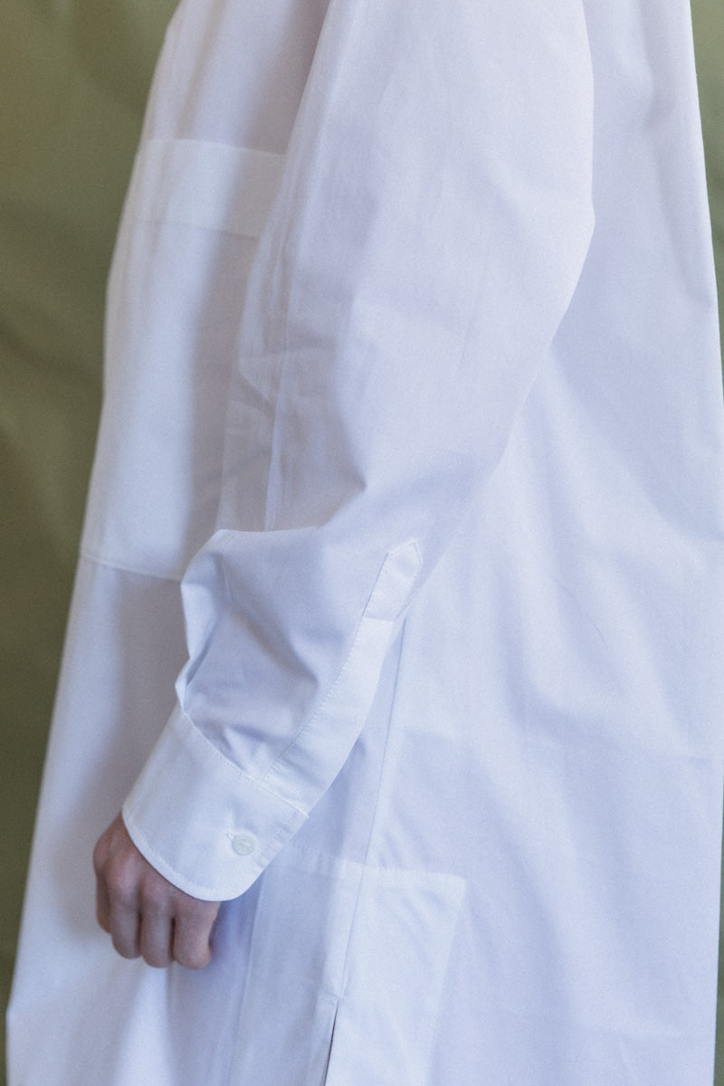 BIG SHIRT IN WHITE PORTUGUESE COTTON POPLIN