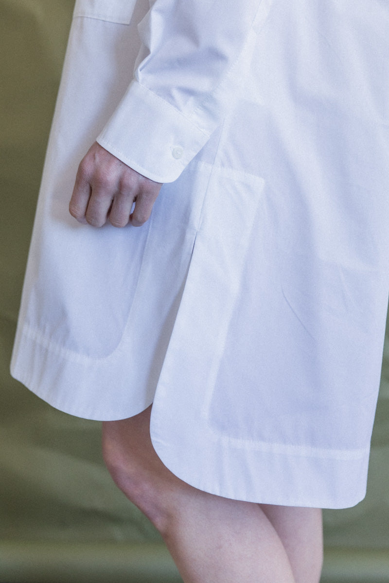 BIG SHIRT IN WHITE PORTUGUESE COTTON POPLIN