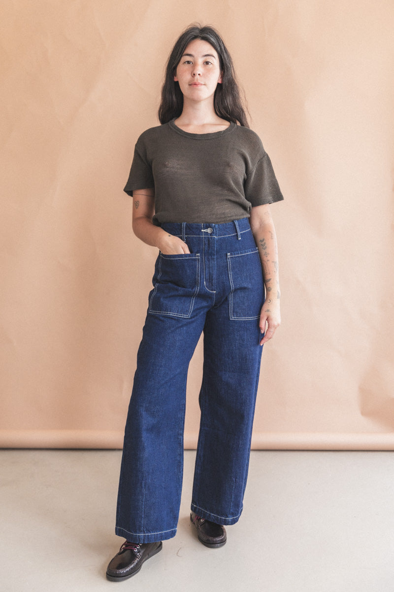 INTERVAL FRONT POCKET JEANS IN INDIGO