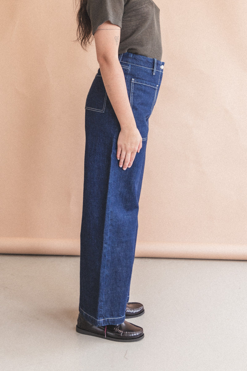 INTERVAL FRONT POCKET JEANS IN INDIGO