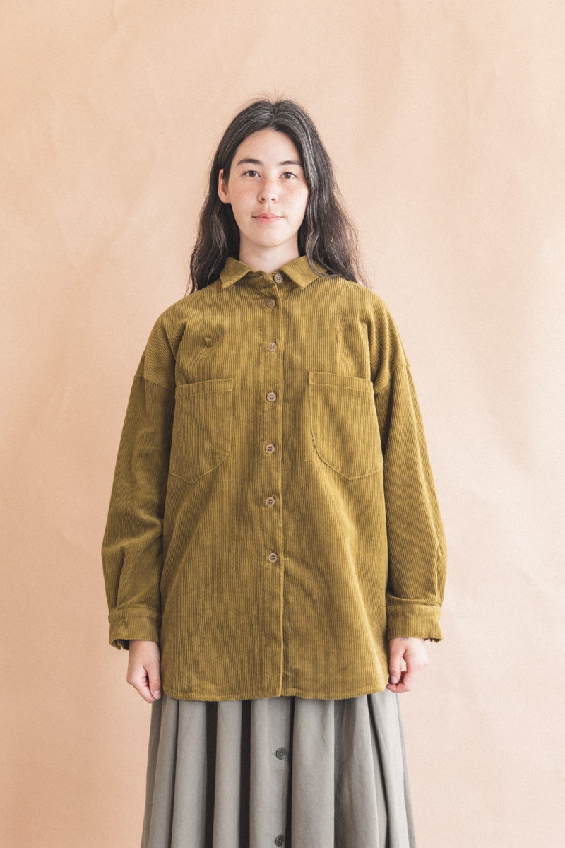 PROCLAIM CORD SHIRT IN GOLDEN TAN