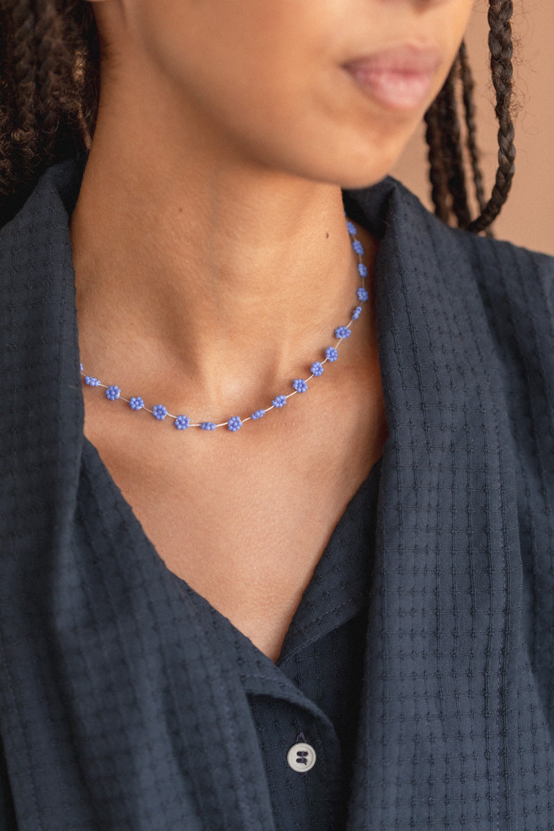 FIORI NECKLACE IN BLUE