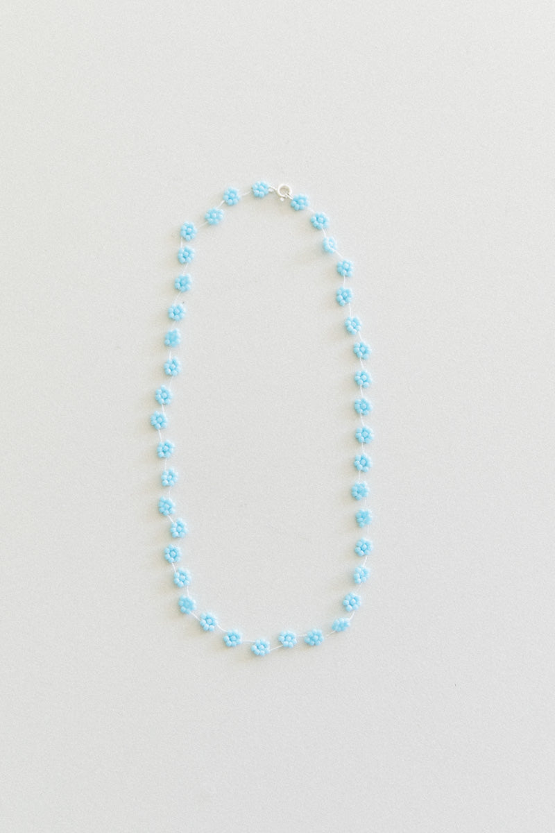 FIORI NECKLACE IN LIGHT BLUE