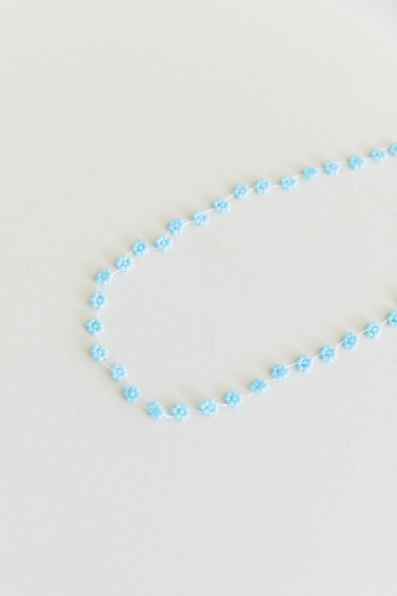 FIORI NECKLACE IN LIGHT BLUE