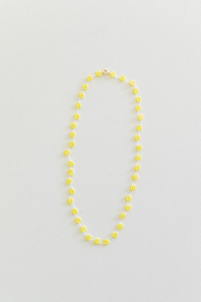 FIORI NECKLACE IN GLASS YELLOW