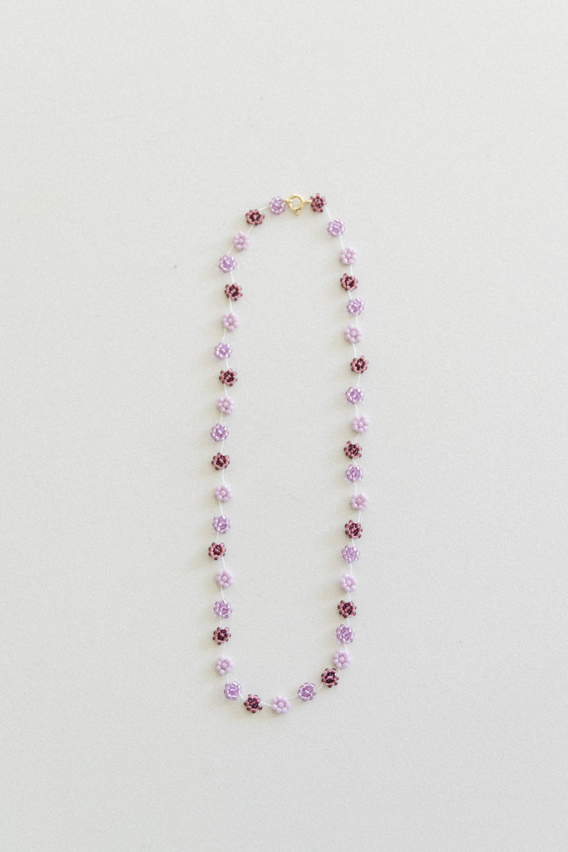 FIORI NECKLACE IN MISTO PURPLE