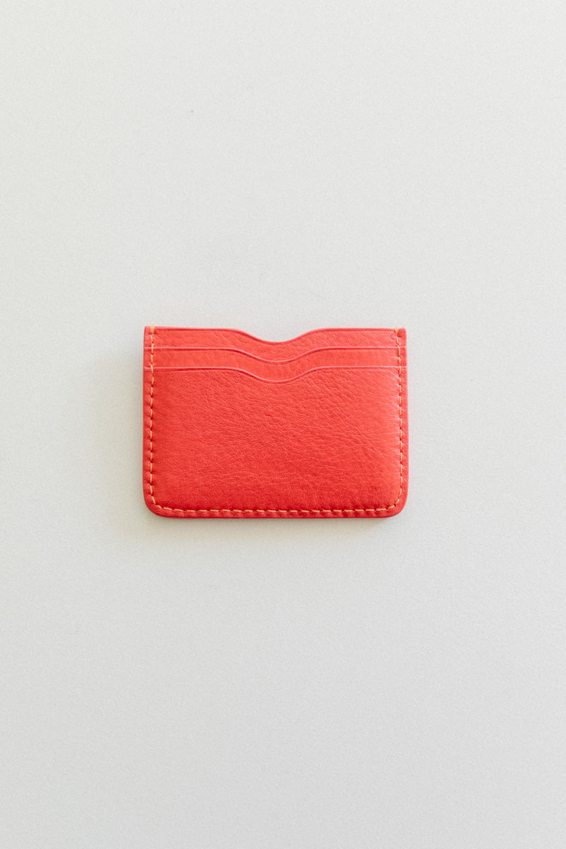 AKIRA WALLET IN PERSIMMON MILLED LEATHER