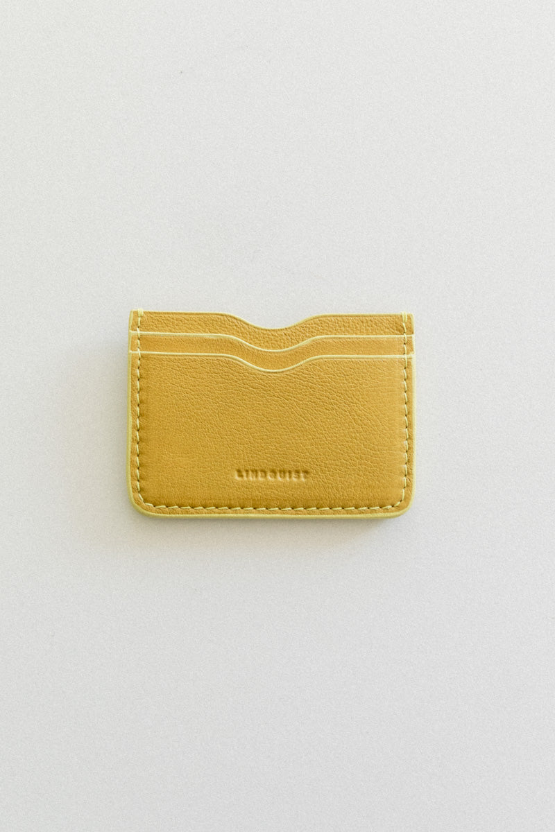 AKIRA WALLET IN CHARTREUSE MILLED LEATHER