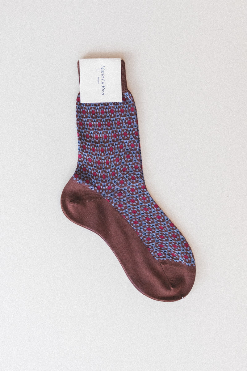 GEOMETRIC SOCKS IN RUST