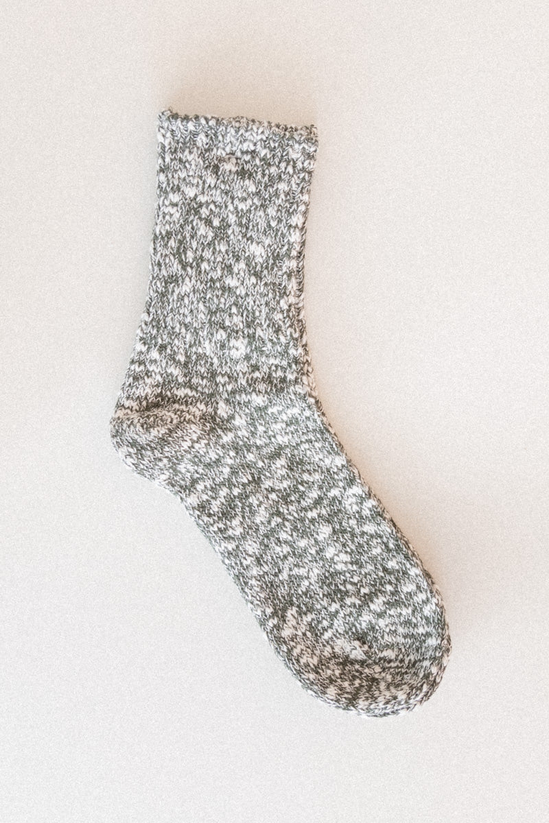 MEN'S HEATHER TWISTER SOCKS IN OLIVE