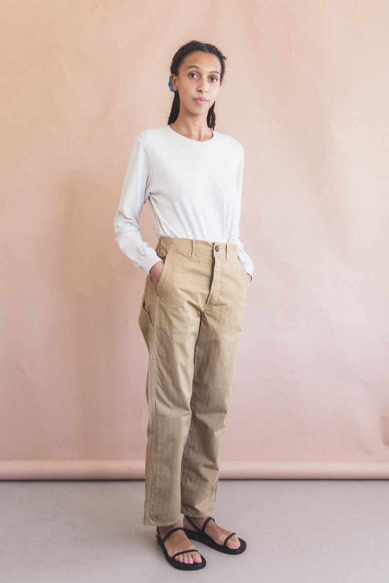 FRENCH WORK PANTS IN KHAKI