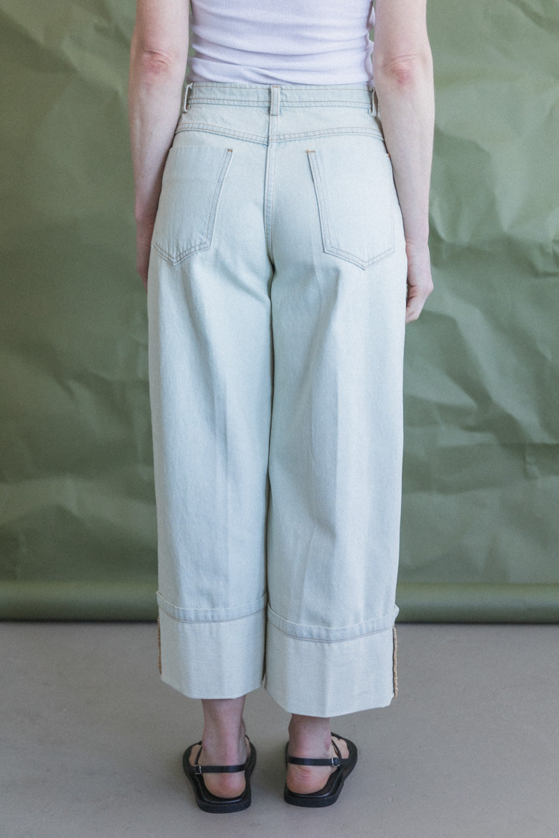 BEV PANT IN BLEACHED MISSION DENIM