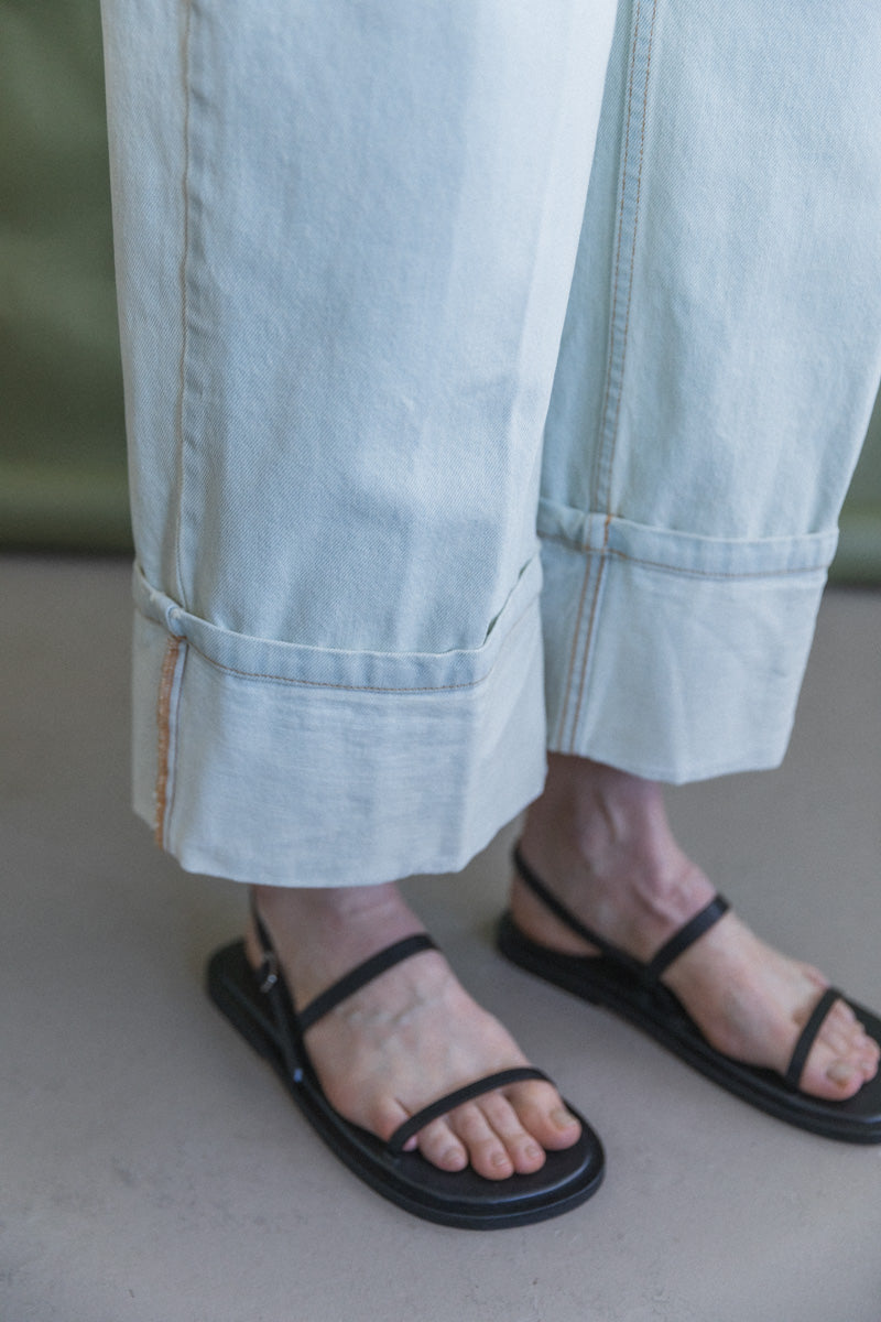 BEV PANT IN BLEACHED MISSION DENIM