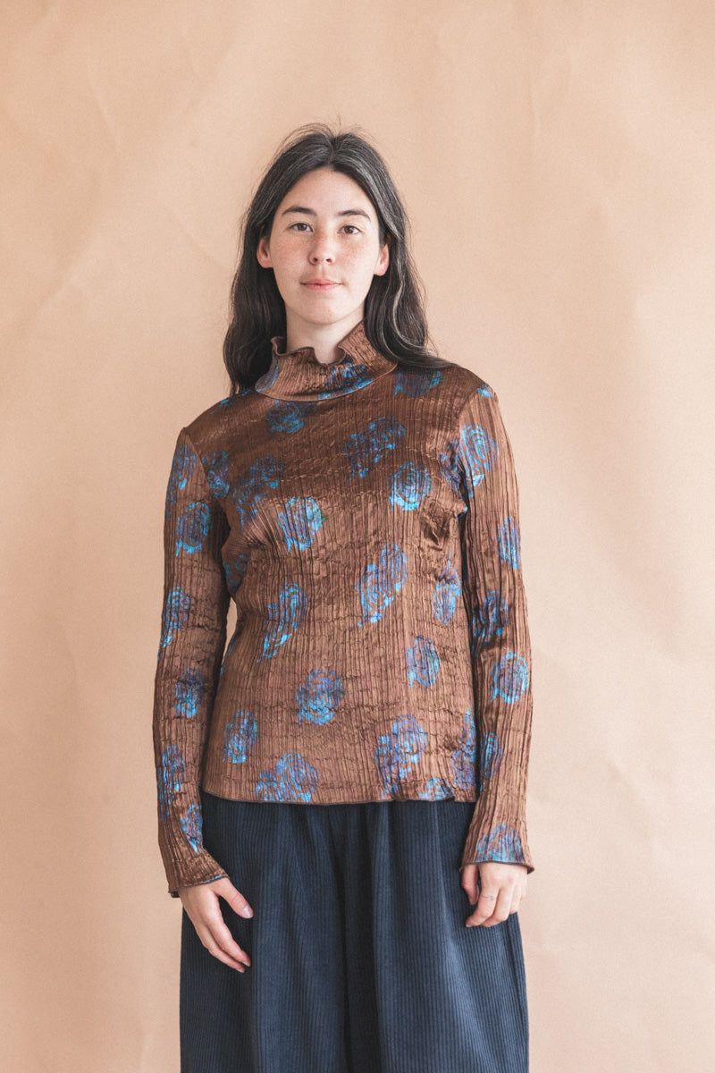 VARDA TOP IN SICERA BROWN