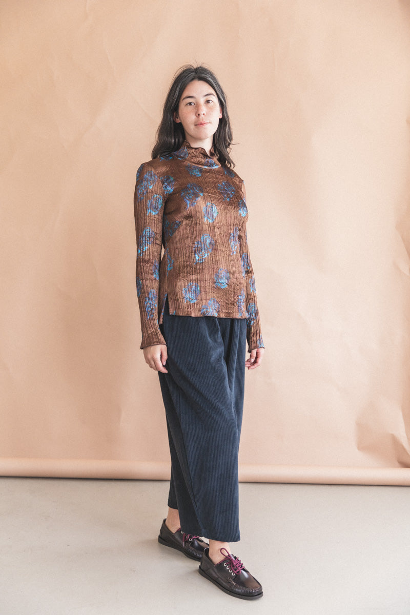 VARDA TOP IN SICERA BROWN