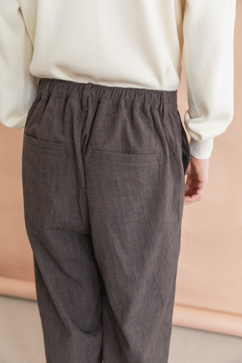 SLOW PANT IN SPECKLED BROWN