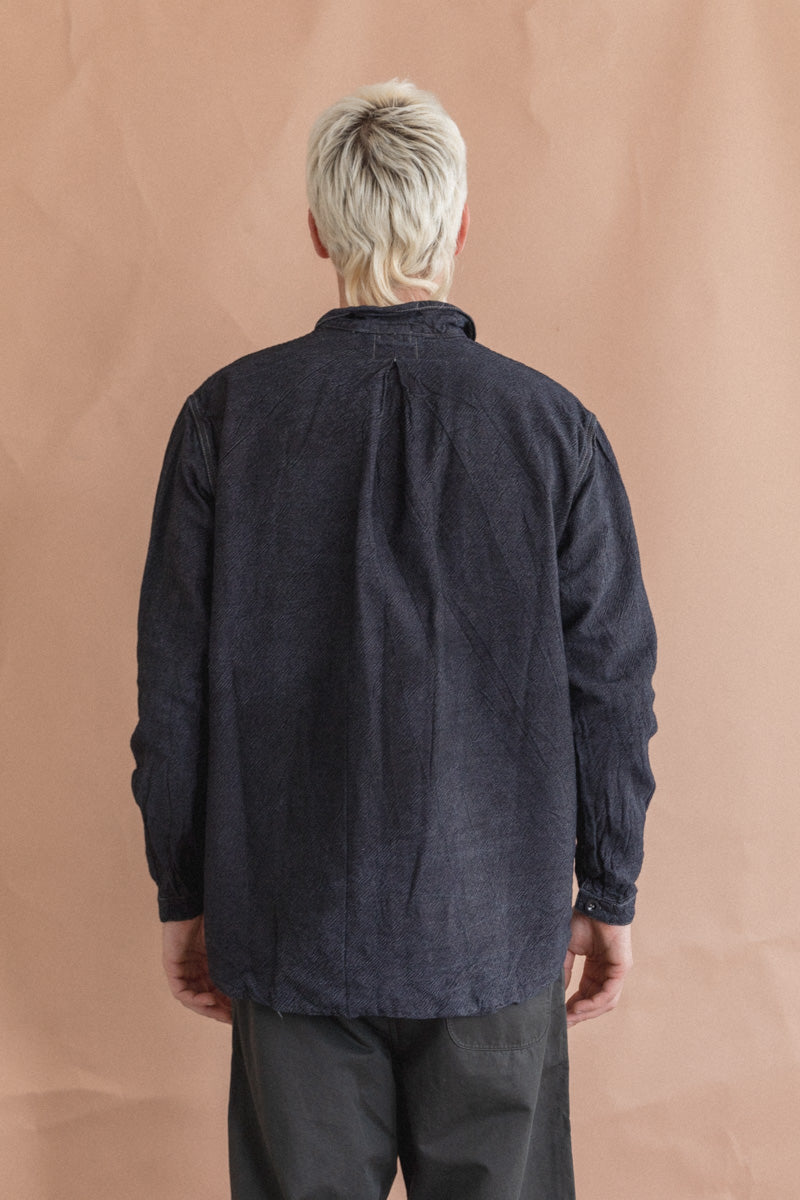 WEBBING FLY SHIRT IN WATTLE DYED DENIM