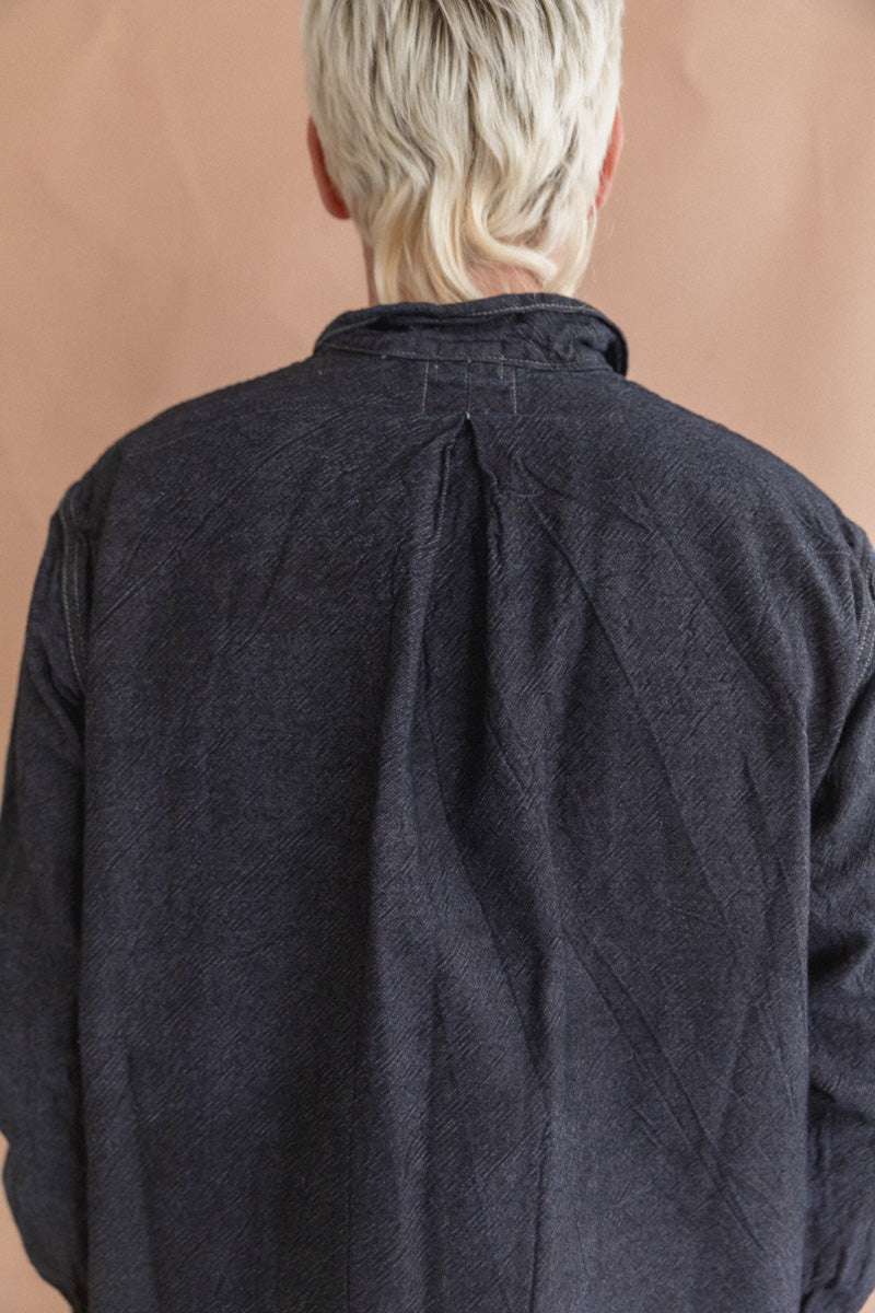 WEBBING FLY SHIRT IN WATTLE DYED DENIM