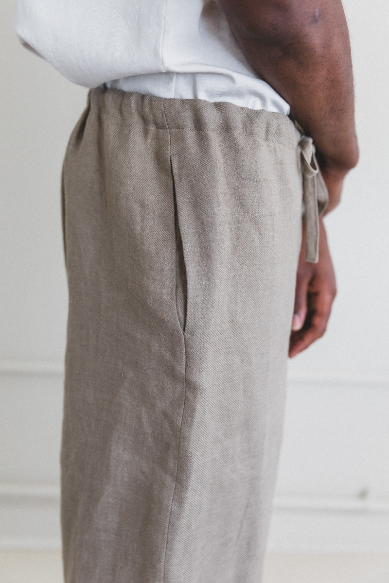 Tailored Linen Pants - Natural – Tutto Bello