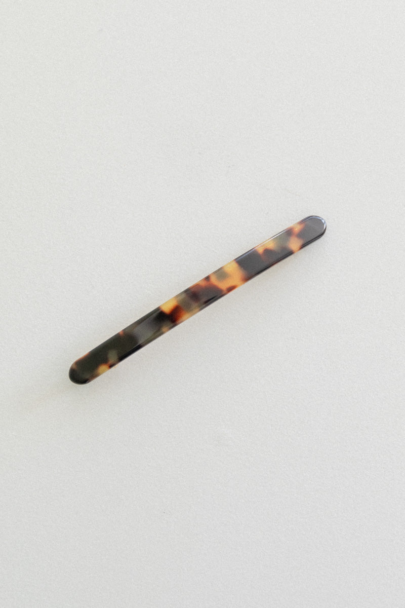 LINE BARRETTE IN TORTOISESHELL