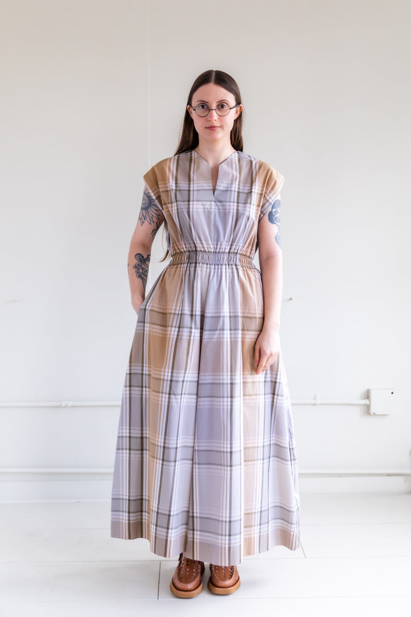 NESTOR DRESS IN SUMMER MADRAS CHECK