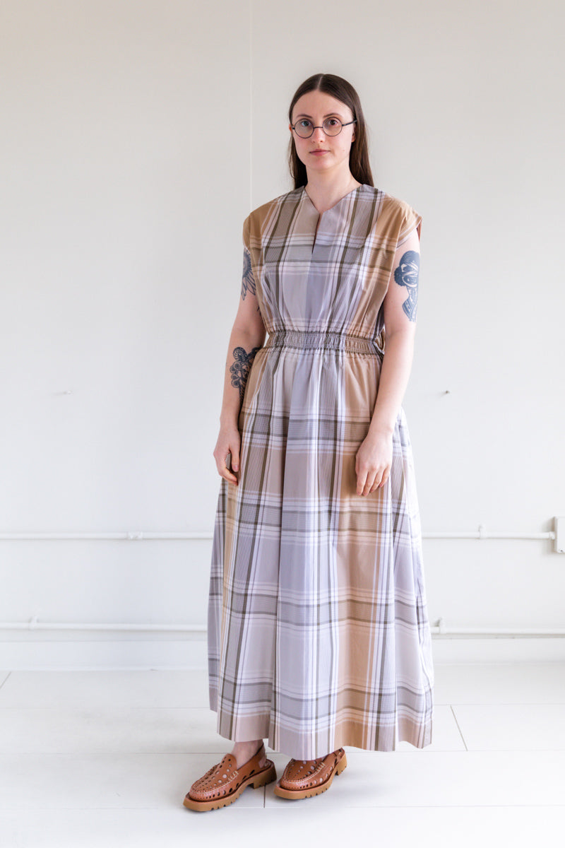 NESTOR DRESS IN SUMMER MADRAS CHECK