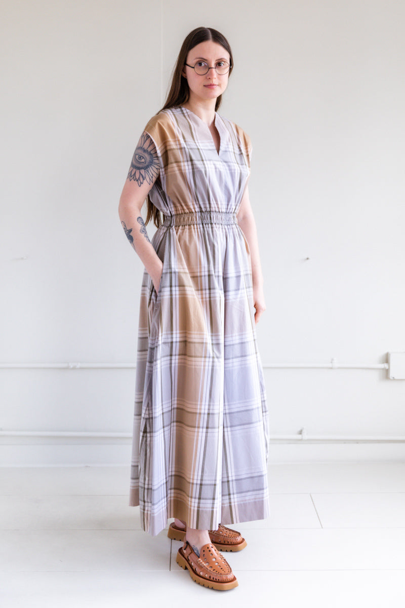 NESTOR DRESS IN SUMMER MADRAS CHECK